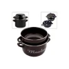 Marmite à moules 18 cm noire - Baumalu