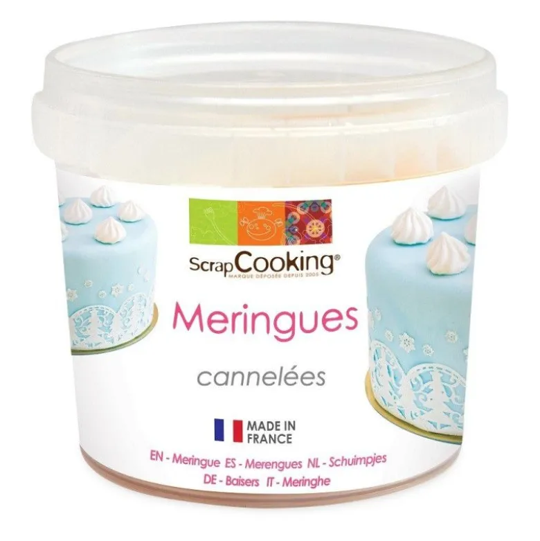 Meringue cannelée 40g - ScrapCooking