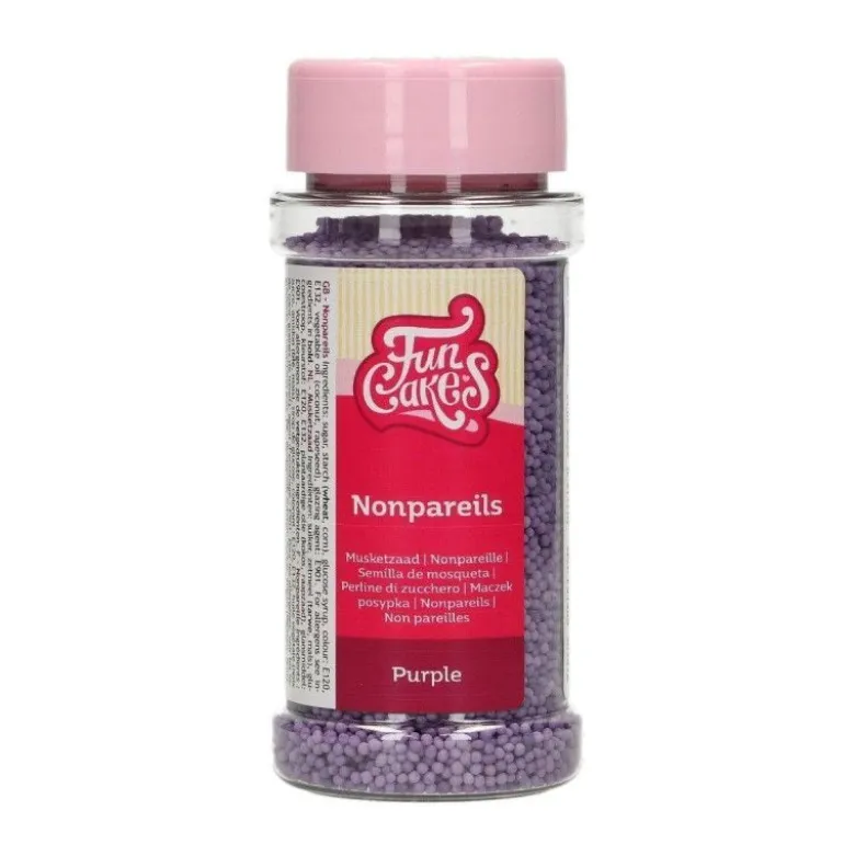 Mini billes de sucre violet 80g - FunCakes