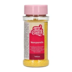 Mini billes en sucre jaune 80g - FunCakes