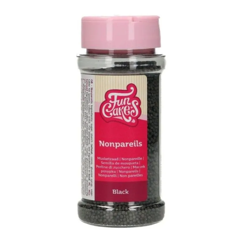 Mini billes en sucre noir 80g - FunCakes
