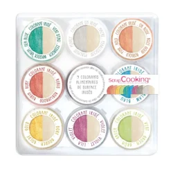 9 mini colorants irisés 9x1,5g - Scrapcooking