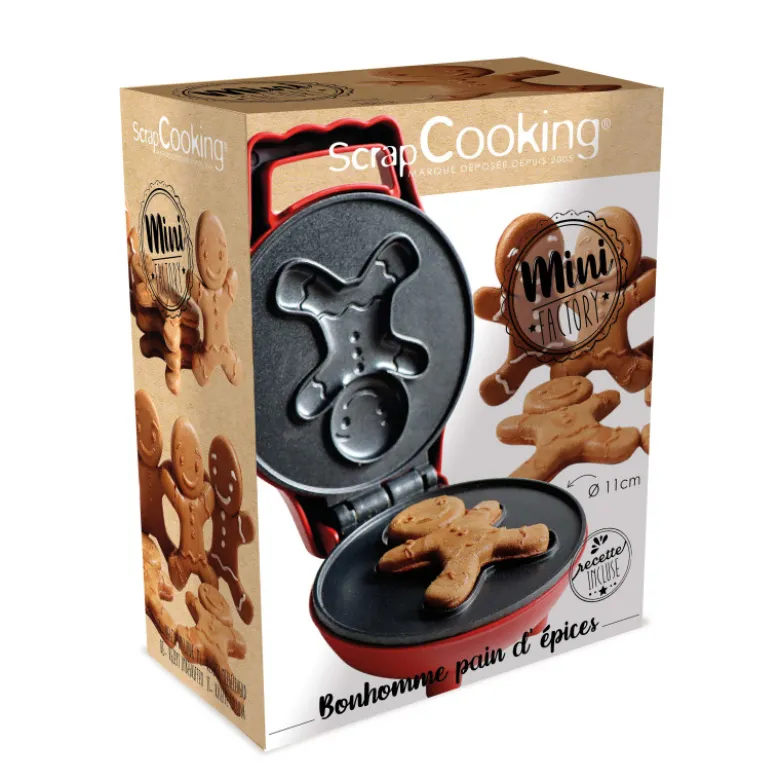 Mini Gaufrier Bonhomme Pain d'Épices - ScrapCooking