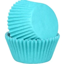 Mini moule à muffin et cupcake Turquoise x45 - Chevalier