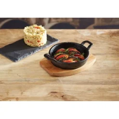 Mini-plat à gratin en fonte avec planche - Artesa