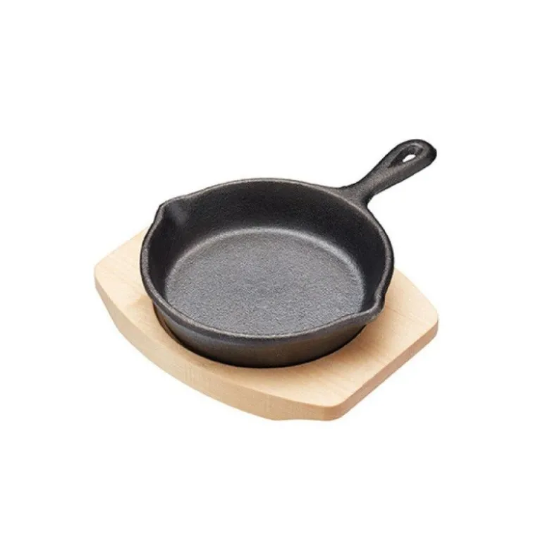 Mini-poêle en fonte 11cm avec planche - Artesa