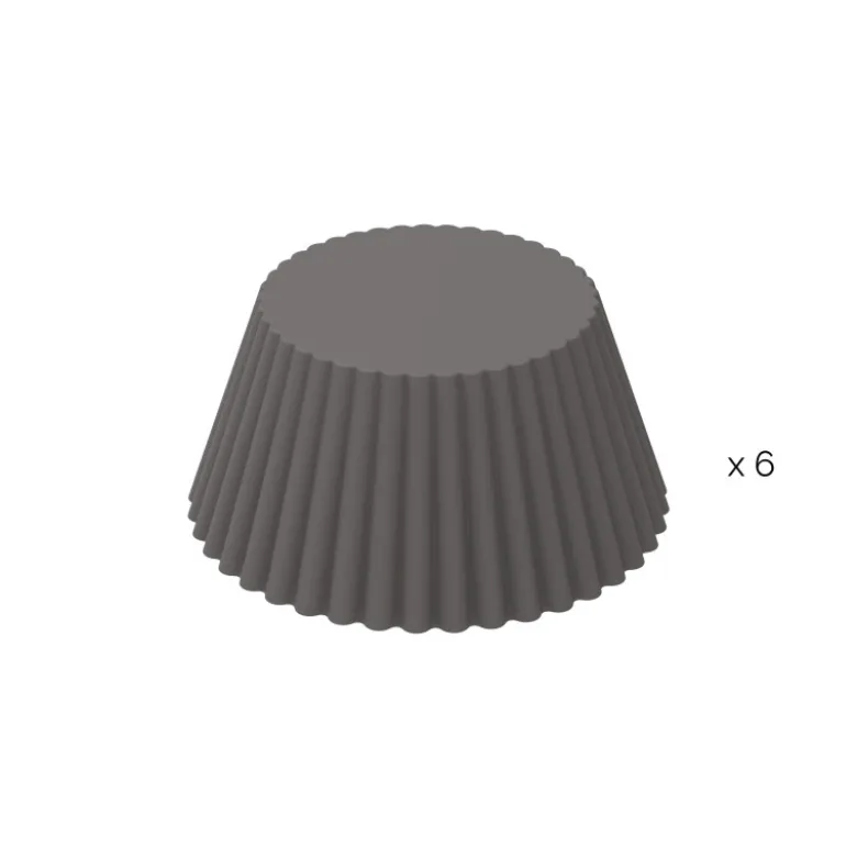 Moule Air Fryer Muffin Ø 6,8 x H 3,2 cm (x6) Silfry - Silikomart
