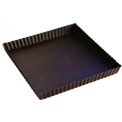 Moule a tarte carré 23cm acier - Gobel