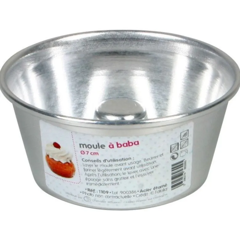 Moule à baba acier 7cm - Chevalier Diffusion
