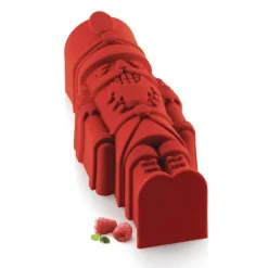 Moule à Bûche Silicone Casse-Noisette 3D 25,3 x 9 x H 7,5 cm - Silikomart