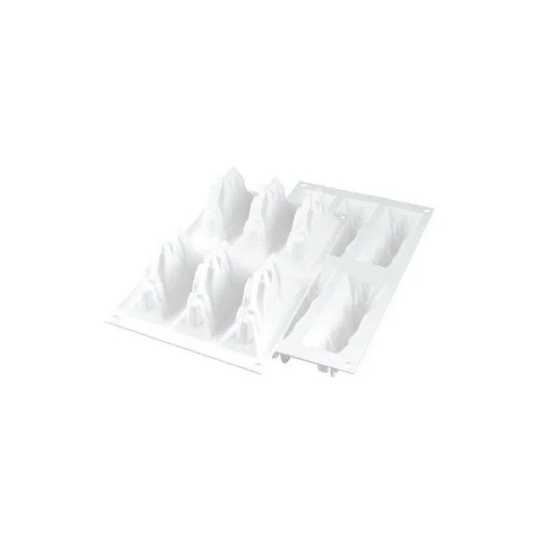 Moule bûche Tre Cime 120ml x6 - Silikomart Professional