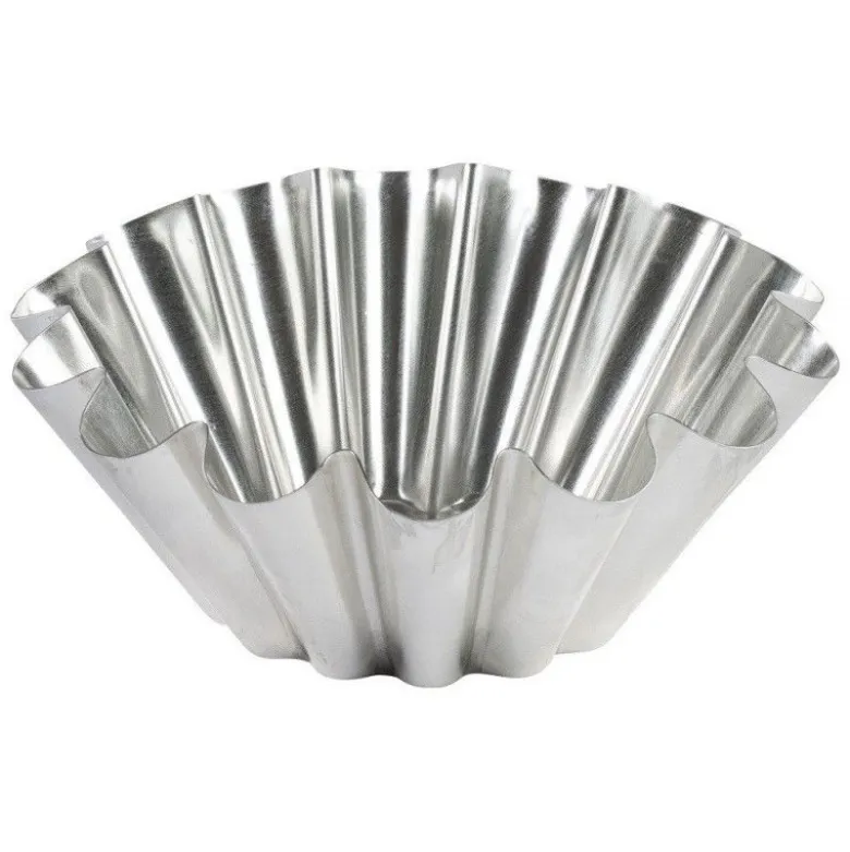 Moule à brioche grosses côtes en fer blanc 18 cm – Gobel
