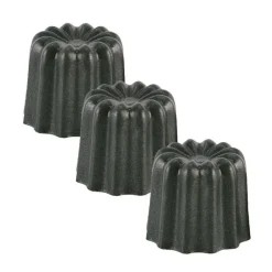 Moule cannelé aluminium revêtu 5,5cm x3 - Patisse