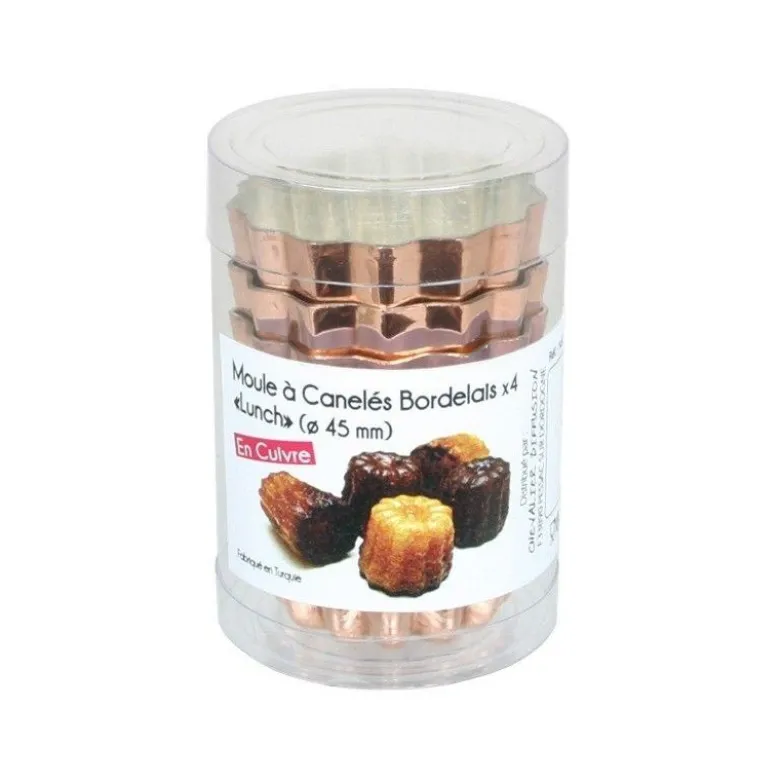 Moule à cannelés bordelais 4,5cm x4 - Chevalier
