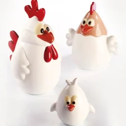 Moule Chocolat Famille Poule (x3) - Pavoni