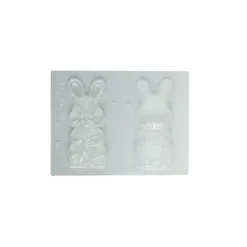 Moule chocolat Lapin carotte x2