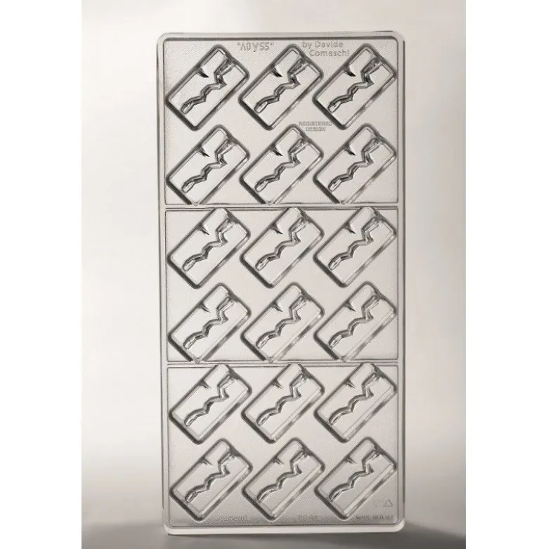 Moule chocolat rectangle Abyss - Pavoni Italia