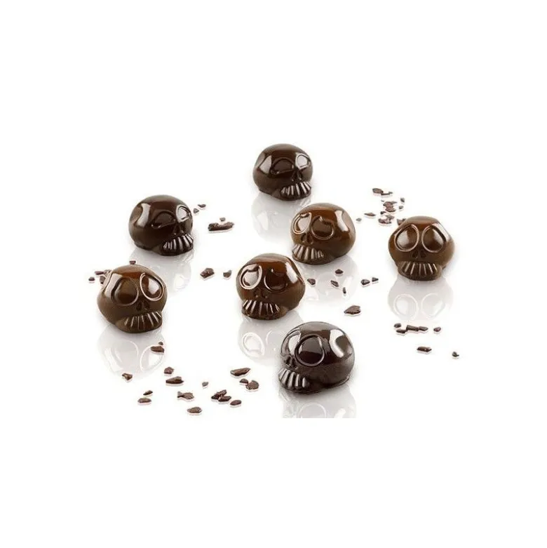Moule chocolat tête de mort Amleto - Silikomart