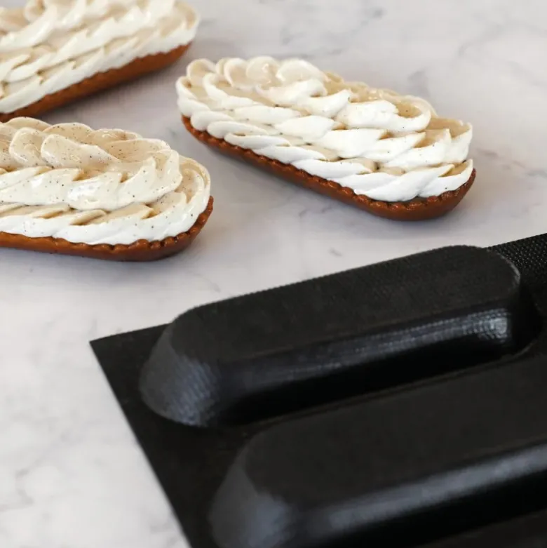 Moule Éclair Fiberform 13 x 4,8 x H 1,8 cm (x24) - Pavoni