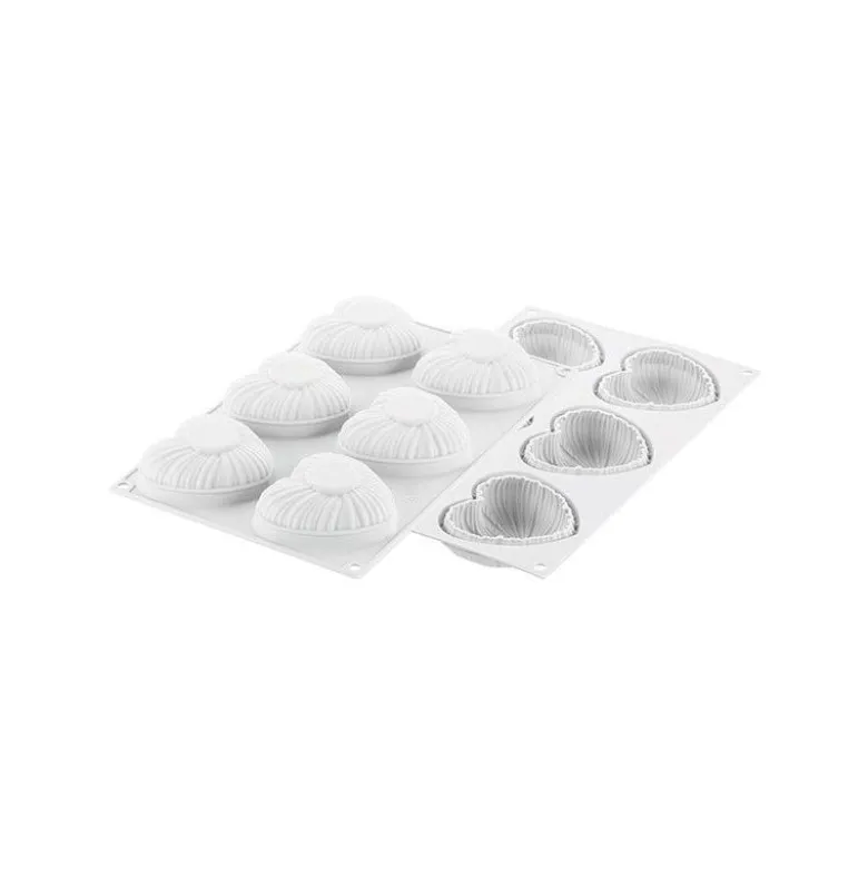 Moule coeur Lovely x6 - Silikomart Professional