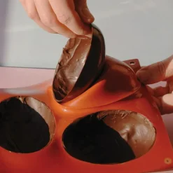 Moule Demi-Œuf Silicone 10,2 x 7,3 cm (x5) - Silikomart