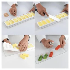 Moule à Glace Silicone 16 Mini Chic avec bâtonnets - Silikomart