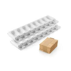 Moule à Glace Silicone 16 Mini Esquimaux avec bâtonnets - Silikomart