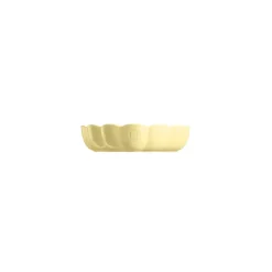 Moule à Gâteau Cœur en Céramique Jaune Vanille 26,5 x 24,5 cm Madeleine - Emile Henry