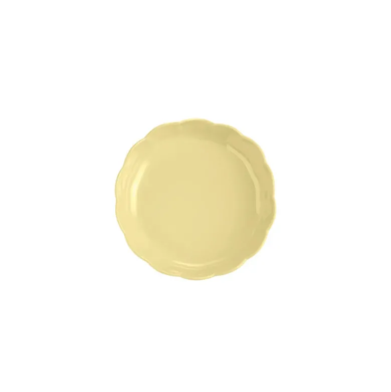 Moule à Gâteau Rond en Céramique Jaune Vanille Ø 27 cm Madeleine - Emile Henry
