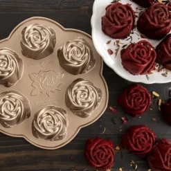 Moule à gâteau Rose x6 - Nordic Ware