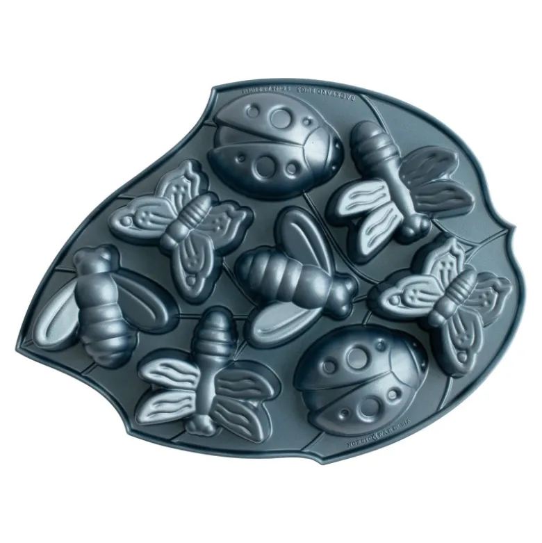 Moule à Gâteaux Coccinelle et Libellule (x8) Toffee - Nordic Ware