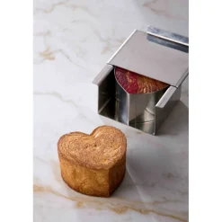 Moule Inox Croissant Géométrique Cœur 8 x 7 cm x H 5 cm - Pavoni