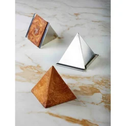 Moule Inox Croissant Géométrique Pyramide 8,5 x H 8,5 cm - Pavoni