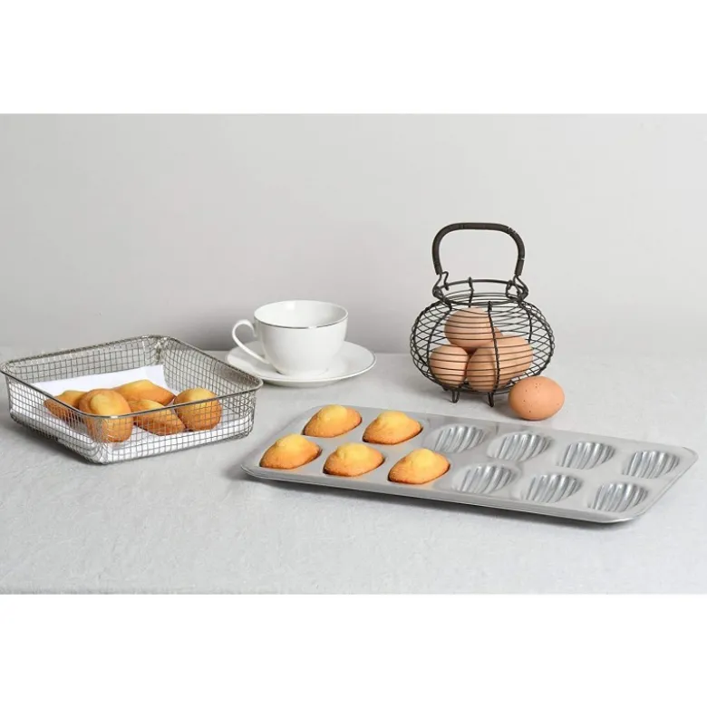 Moule à madeleine en fer blanc (x12) - Gobel