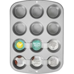 Moule 12 muffins anti-adhésif - Wilton