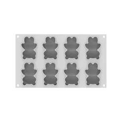Moule oursons Teddy Bear 68ml x8 silicone - Silikomart Professional