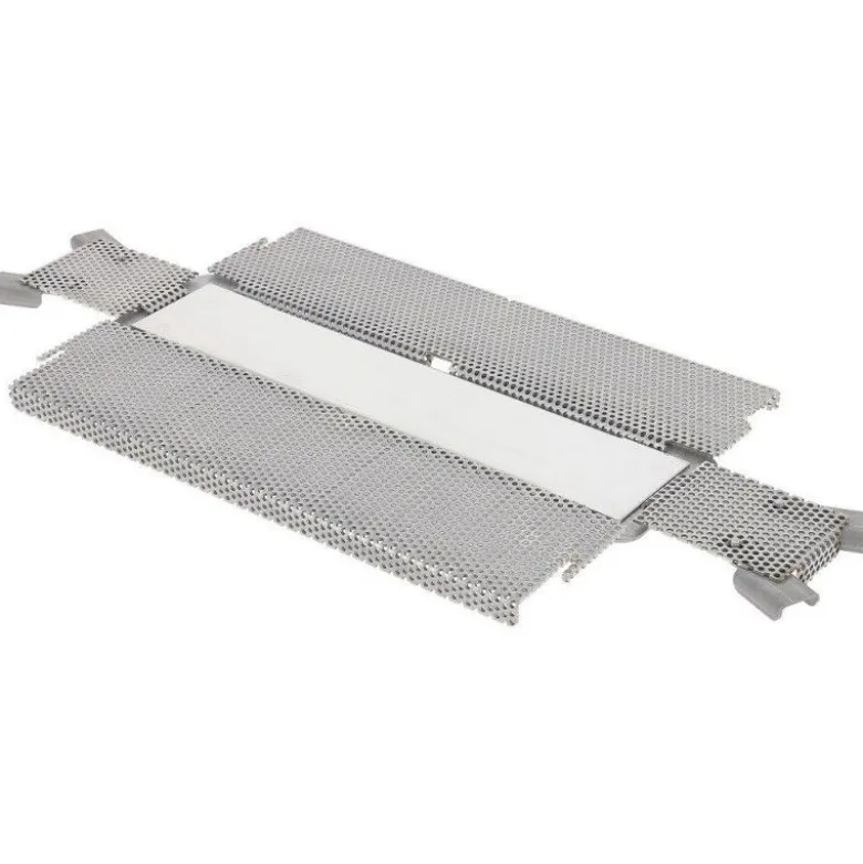 Moule pâté croûte inox pliant perforé Geo Forme 24cm - de Buyer