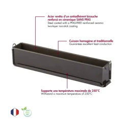 Moule à pâté en croûte 4x30 cm – Gobel