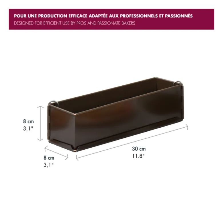 Moule à pâté en croûte 8x30 cm – Gobel