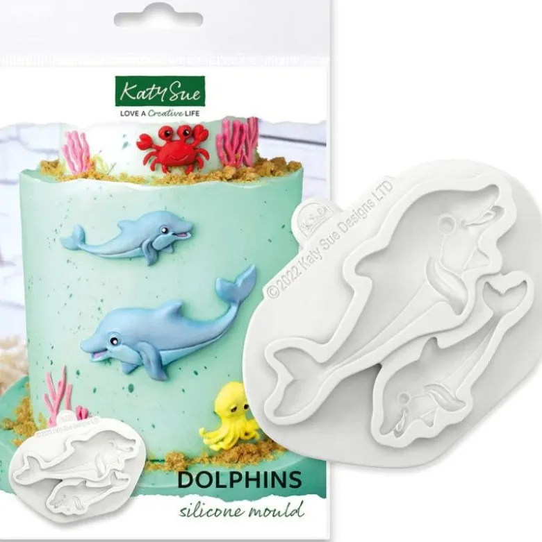 Moule pâte à sucre Dauphins - Katy Sue