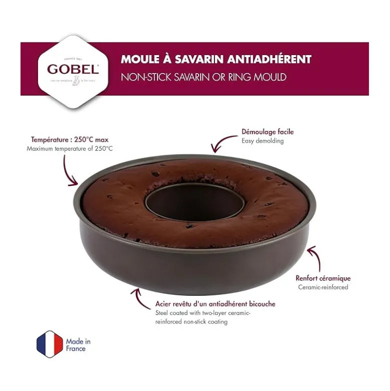 Moule à savarin 24cm - Gobel