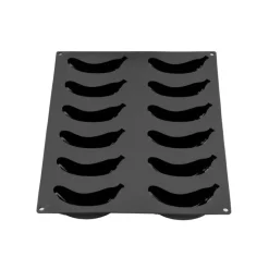 Moule Silicone Banane 12 x 5,8 x H 3,5 cm (x12) Pavoflex