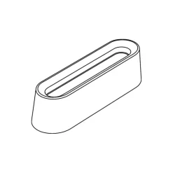 Moule Silicone Bande Creuse 12 x 3,5 cm x H 3,2 cm (x20) - Pavoni