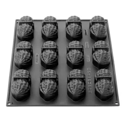 Moule Silicone Cacahuète 10 x 4,8 x H 4,2 cm (x12) - Pavoni