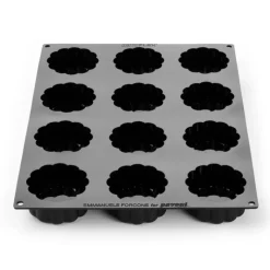 Moule Silicone Charlotte Charme Ø 7,8 x H 3,8 cm (x12) - Pavoni