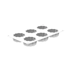 Moule Silicone Charlotte Ø 7 x H 3,2 cm (x6) - Silikomart