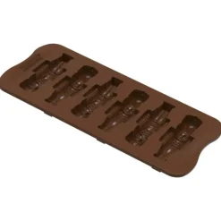 Moule Silicone Chocolat Casse-Noisette 2,6 x 8,4 x H 1,4 cm (x6) Easy Choc - Silikomart