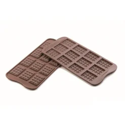 Moule silicone chocolat 12 mini tablettes - Silikomart