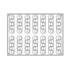 Moule silicone éclair Pelota x14 - Pavoni