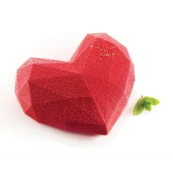 Moule silicone Coeur Amore Origami - Silikomart